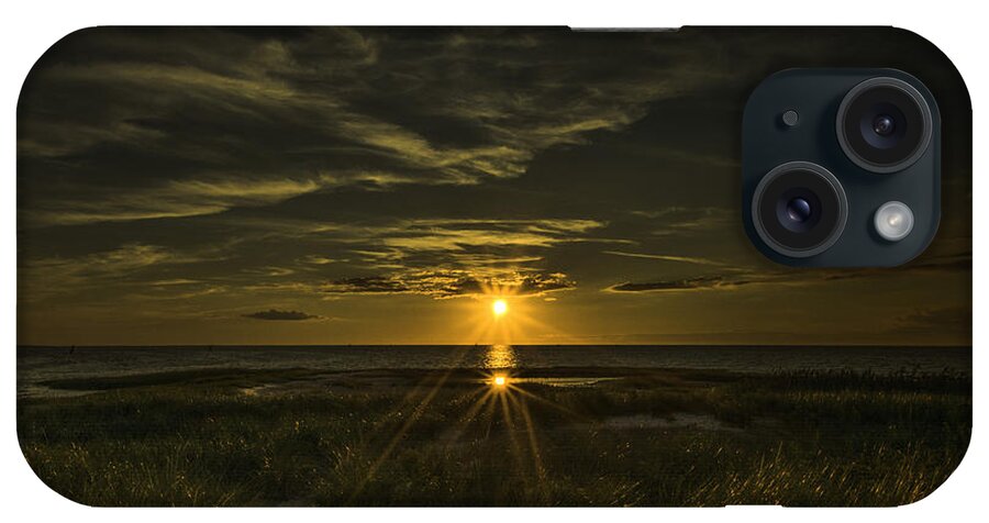 Sunset iPhone Case featuring the photograph Field Of Beams by Mary Clough