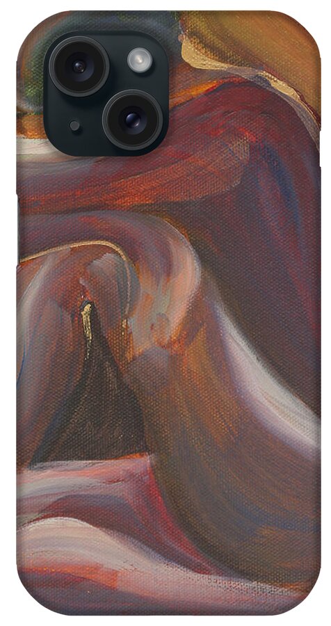 Figure iPhone Case featuring the painting Figure III by Trina Teele