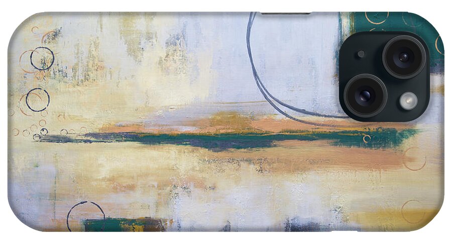 Gold iPhone Case featuring the painting Finding Balance by Katrina Nixon