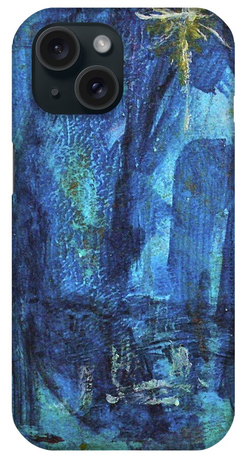 Abstract Art iPhone Case featuring the painting Finding the Star by Mary Sullivan