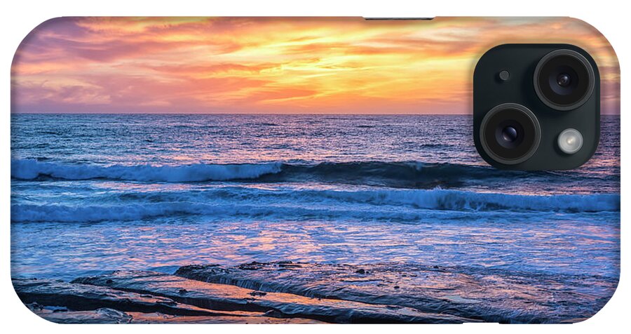 Sunset iPhone Case featuring the photograph Fine End To The Day La Jolla Coast by Joseph S Giacalone