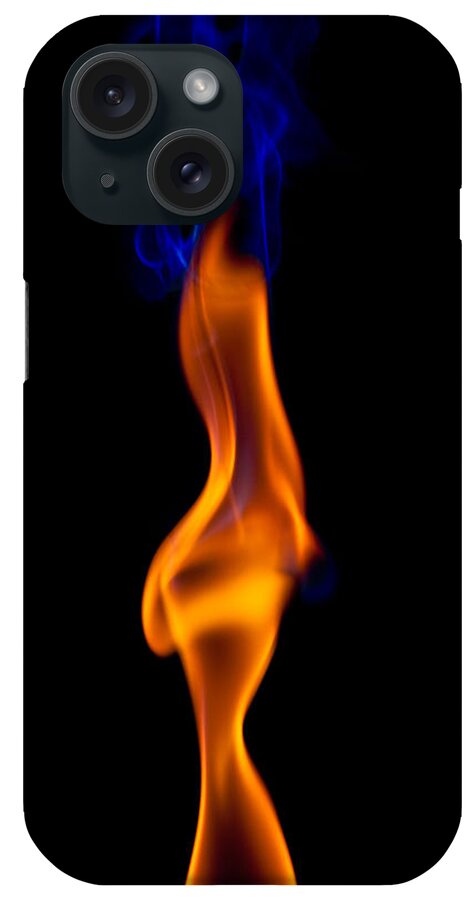 Abstract iPhone Case featuring the photograph Fire Lady by Gert Lavsen
