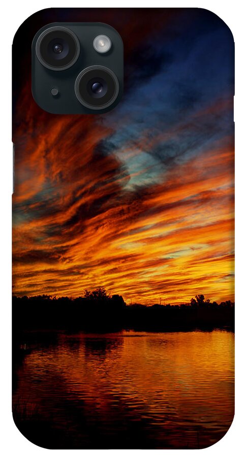 Sunset iPhone Case featuring the photograph Fire Sky by Saija Lehtonen