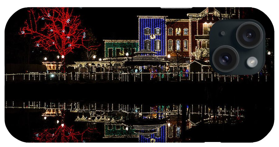 Christmas Lights iPhone Case featuring the photograph Firemans Landing Christmas by Jennifer White