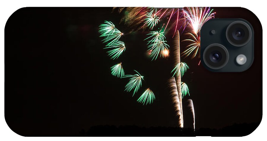 Fireworks iPhone Case featuring the photograph Fireworks-3 by Charles Hite