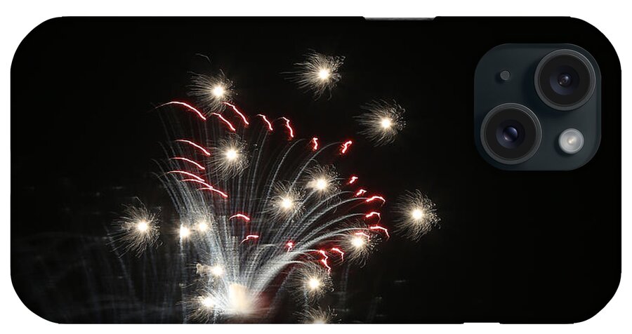 Fireworks iPhone Case featuring the photograph Fireworks Abstract 24 2015 by Mary Bedy