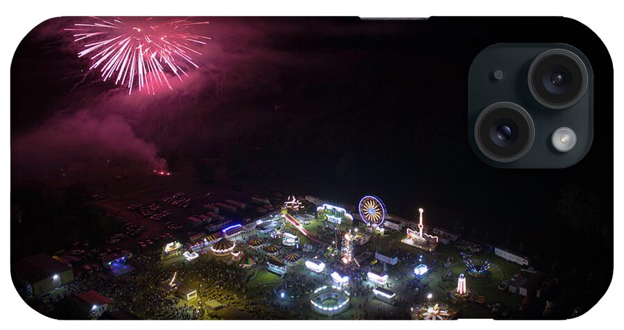Buchanan iPhone Case featuring the photograph Fireworks at the Carnival by Star City SkyCams