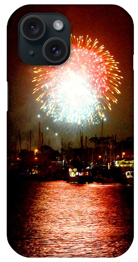 Fireworks iPhone Case featuring the photograph Fireworks Over Dana Point Harbor by Glenn McCarthy Art and Photography
