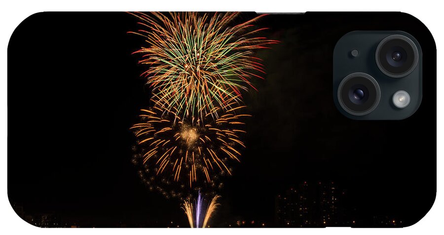 Fireworks iPhone Case featuring the photograph Fireworks Over Ft. Myers by Quinn Sedam