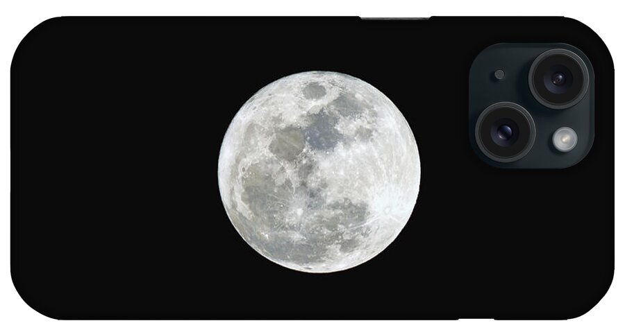 First iPhone Case featuring the photograph First Full Moon of 2016 by Eddie Yerkish