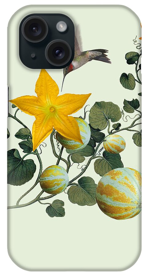 Melon iPhone Case featuring the digital art First Garden by M Spadecaller