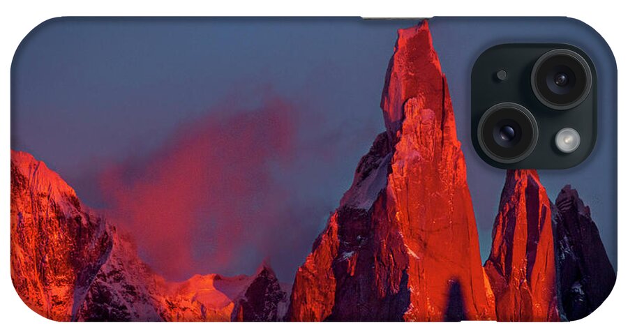 Patagonia iPhone Case featuring the photograph First Light on Cerro Torre - Patagonia by Stuart Litoff