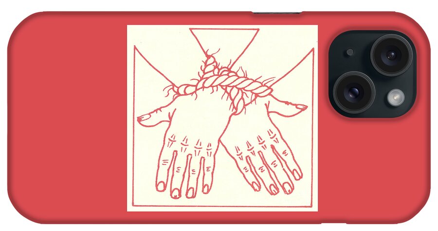 Stations Of The Cross iPhone Case featuring the drawing FIRST STATION- Jesus is condemned to death by William Hart McNichols