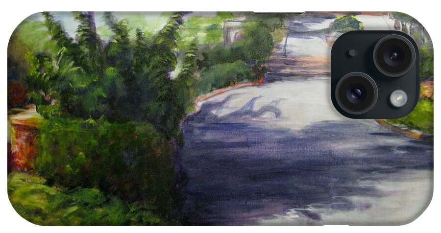 Landscape iPhone Case featuring the painting First Street Eureka by Patricia Kanzler
