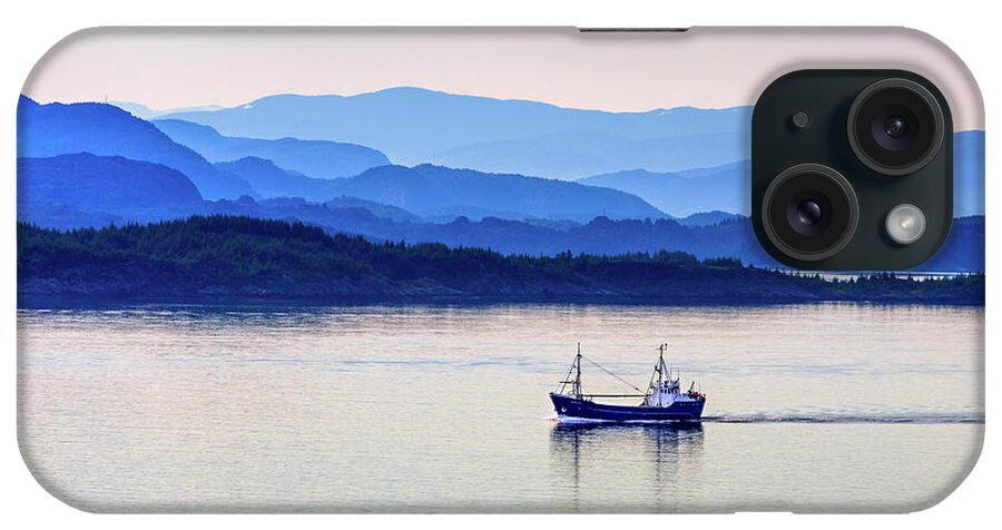  iPhone Case featuring the photograph Fishing boat at dawn by Andrew Michael