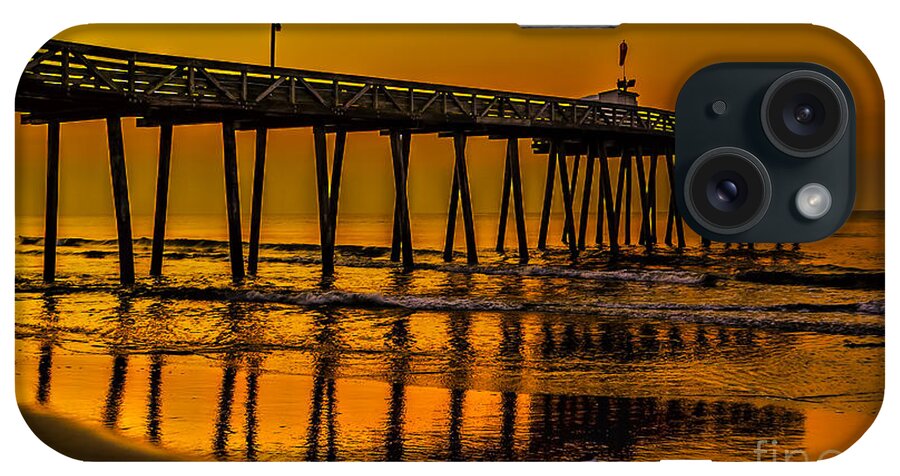 Beach iPhone Case featuring the photograph Fishing Pier Ocean City NJ by Nick Zelinsky Jr