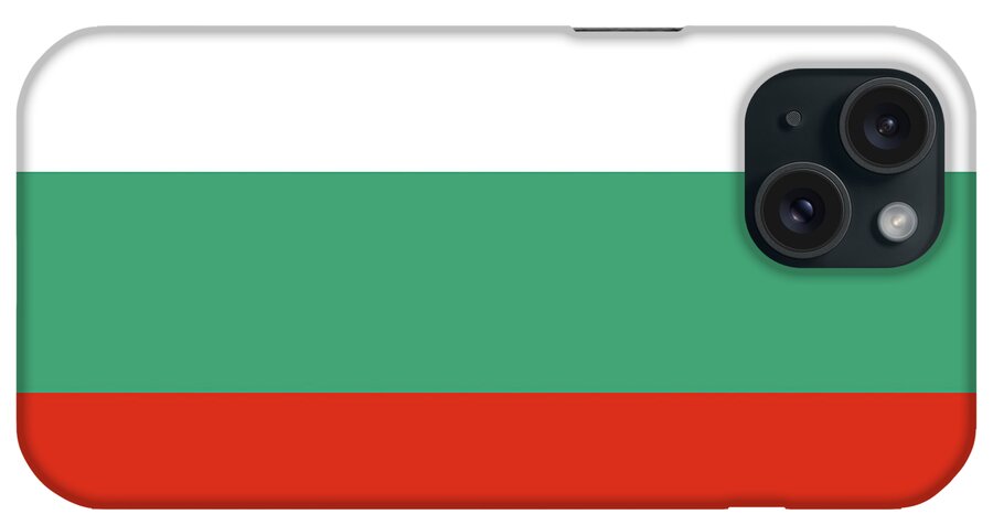 Bulgaria iPhone Case featuring the digital art Flag of Bulgaria by Roy Pedersen