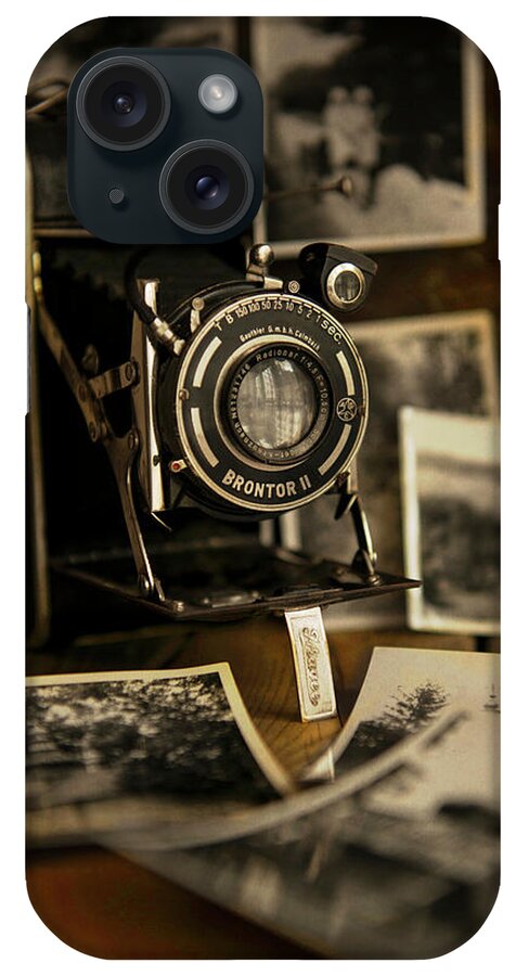 Camera iPhone Case featuring the photograph Flash from the past by Jaroslaw Blaminsky
