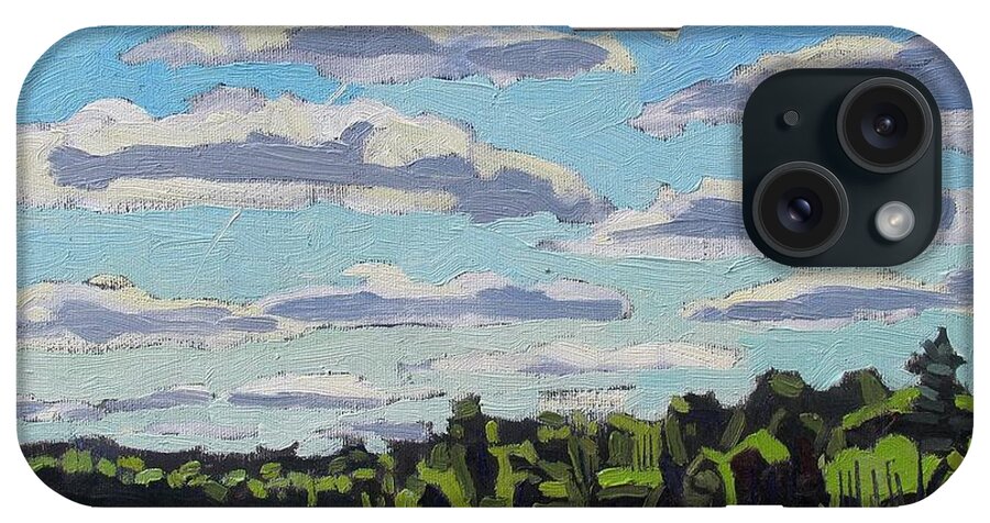 Stratocumulus iPhone Case featuring the painting Flat SC by Phil Chadwick