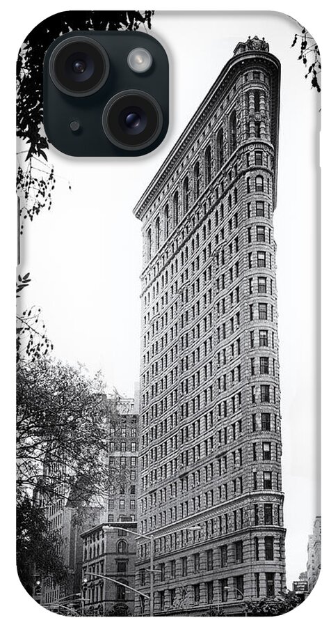 Building iPhone Case featuring the photograph Flatiron Noir by Jessica Jenney