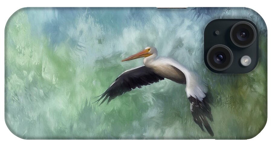 Pelican iPhone Case featuring the photograph Flight of the White Pelican by Kim Hojnacki
