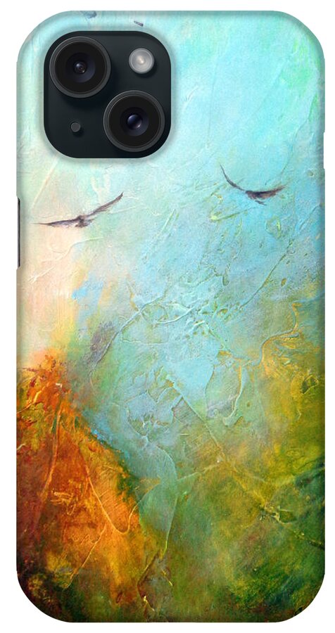 Birds iPhone Case featuring the painting Flights Of fancy by Dina Dargo