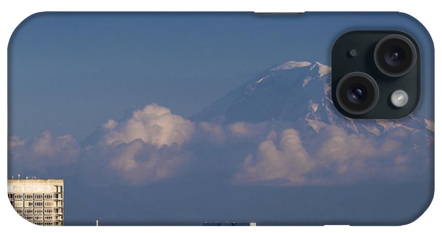Seattle iPhone Case featuring the photograph Floating Mountain by Ed Clark