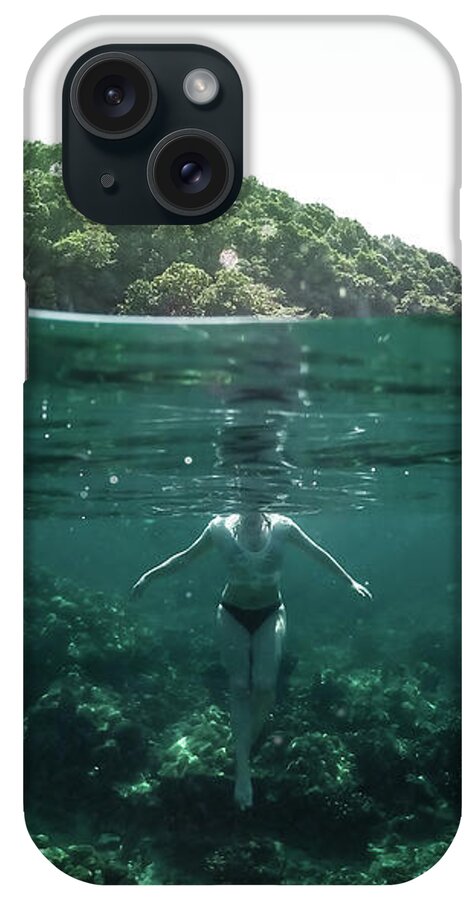 Underwater iPhone Case featuring the photograph Floating by Nicklas Gustafsson