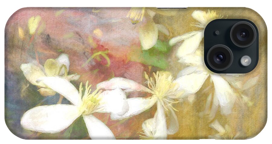 Flowers iPhone Case featuring the digital art Floating Petals by Colleen Taylor