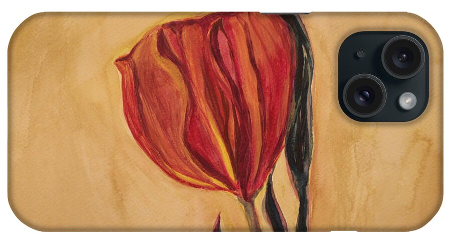 Watercolor iPhone Case featuring the painting Flor Del Alma by The Art Of Marilyn Ridoutt-Greene