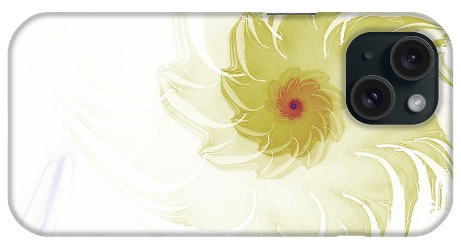 Fractal iPhone Case featuring the digital art Flora by Richard Ortolano