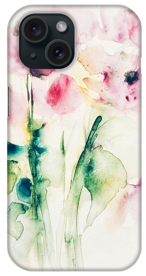 Flower iPhone Case featuring the painting Floral Fantasy by Britta Zehm