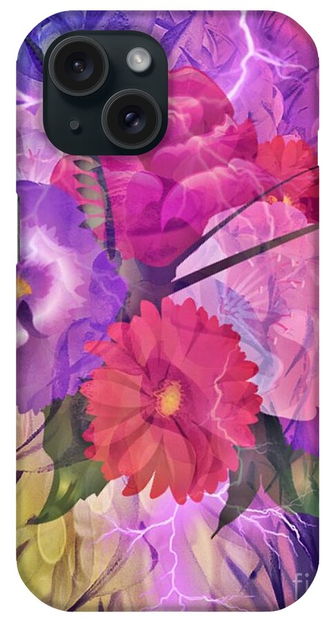 Floral Fantasy iPhone Case featuring the photograph Floral Fantasy by Maria Urso
