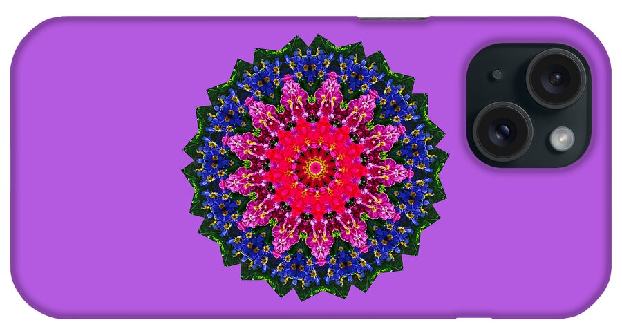 Photography iPhone Case featuring the photograph Floral Kaleidoscope by Kaye Menner by Kaye Menner