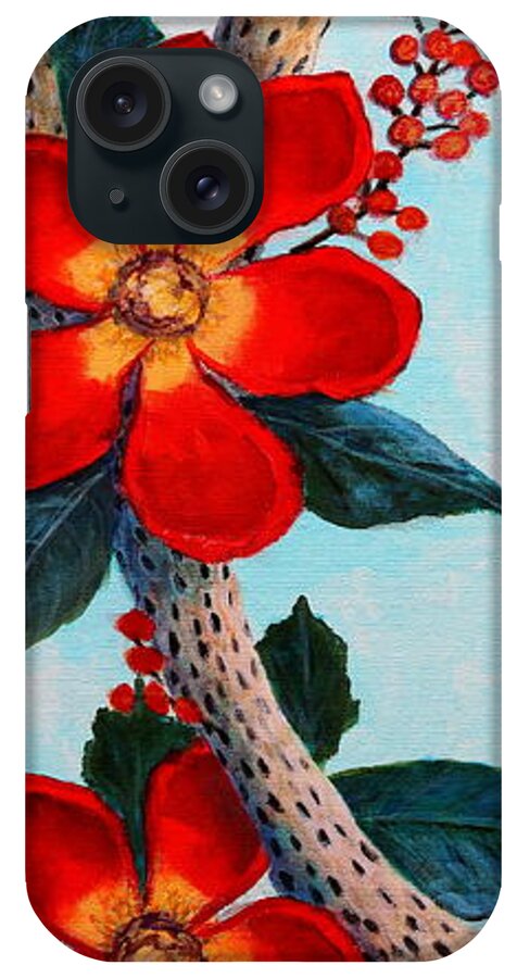 Flowers iPhone Case featuring the painting Floral Still Life by M Diane Bonaparte