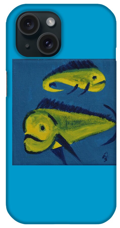 Florida Fish iPhone Case featuring the painting Florida Fish by Annette M Stevenson