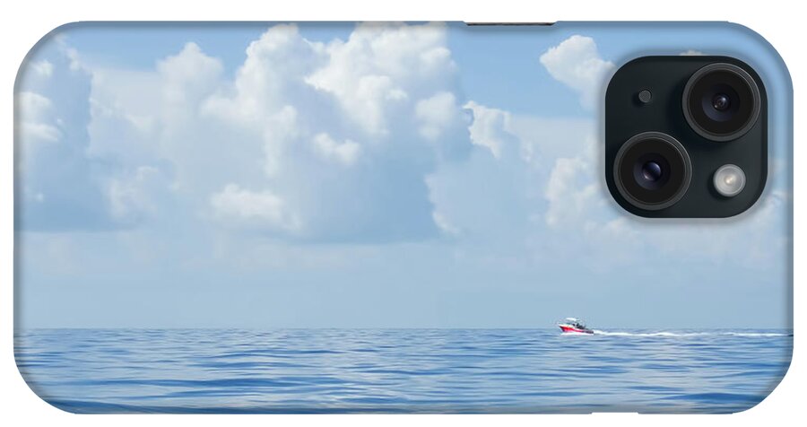 Conch Key iPhone Case featuring the photograph Florida Keys Clouds and Ocean by Ginger Wakem