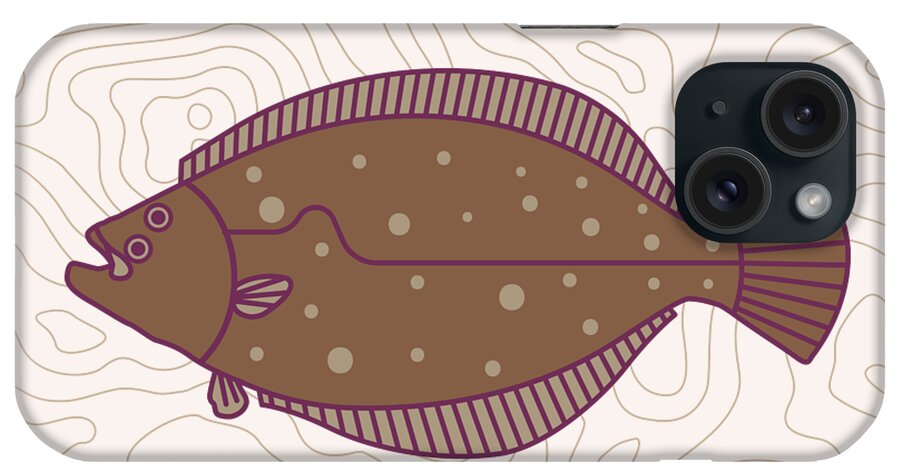  iPhone Case featuring the digital art Floundy Downdy by Kevin Putman