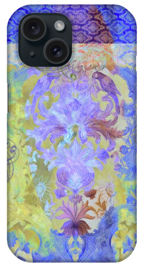 Design iPhone Case featuring the mixed media Flourish 11 by Priscilla Huber