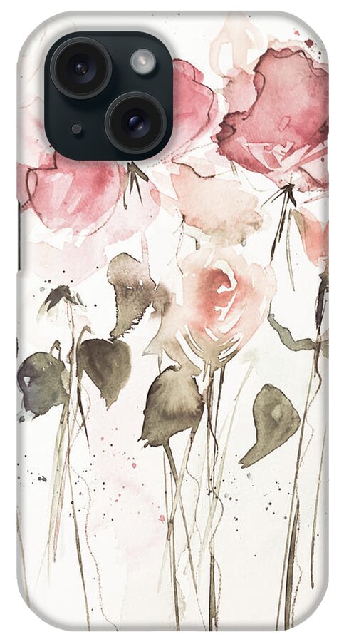 Flower iPhone Case featuring the mixed media Flower Garden by Britta Zehm