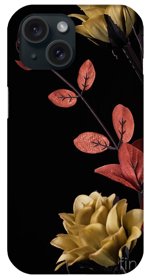 Flowers iPhone Case featuring the photograph Flowers arrangement with black background by Simon Bratt