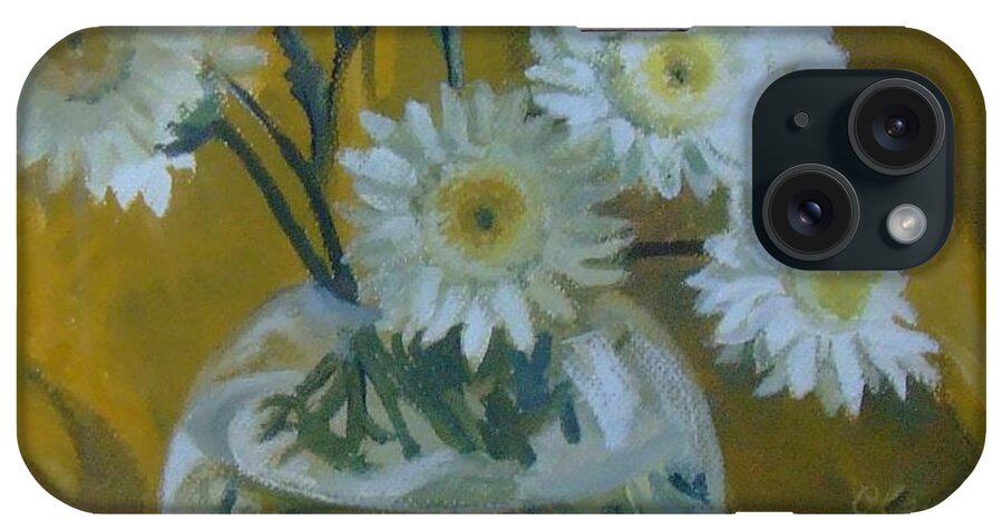Still Life iPhone Case featuring the painting Flowers by Elena Oleniuc