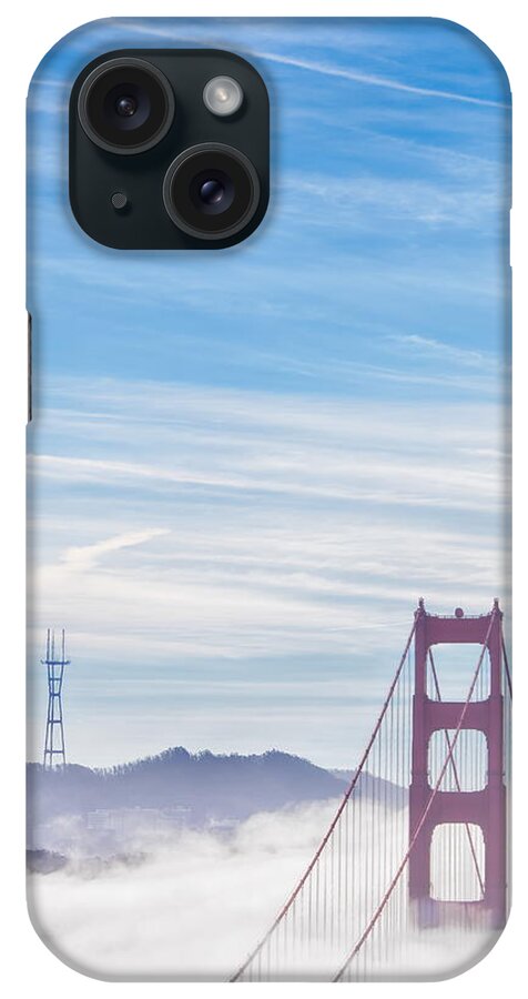 Golden Gate Bridge iPhone Case featuring the photograph Fluffy Gate Bridge by Digiblocks Photography