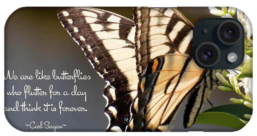 Butterfly iPhone Case featuring the photograph Flutter Forever by Leslie Montgomery