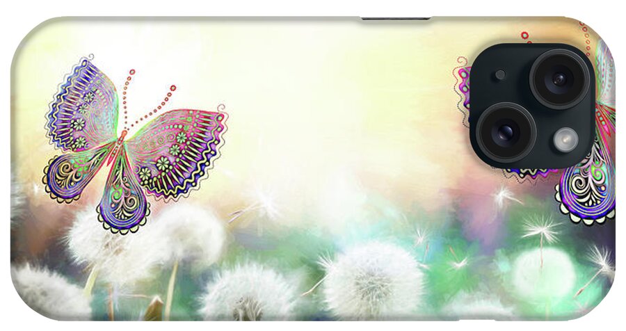 Butterfly iPhone Case featuring the photograph Flutterby Fantasy by Bill and Linda Tiepelman