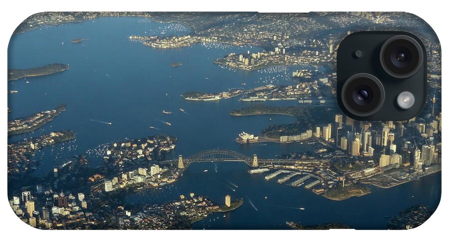 Sydney iPhone Case featuring the photograph Flying into Sydney by Lorelle Phoenix