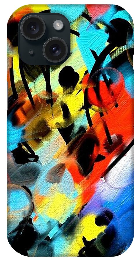 Abstract iPhone Case featuring the painting Flysquid Dream by Neal Barbosa