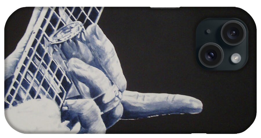 Derek Trucks Fingers iPhone Case featuring the painting Fn Blues by Stuart Engel