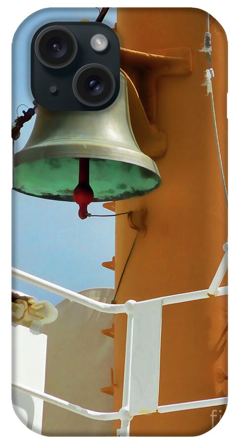 Fog Bell iPhone Case featuring the painting Fog bell by Jeelan Clark