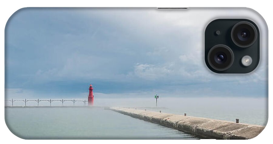 Lighthouse iPhone Case featuring the photograph Fog Lifts by Patti Raine